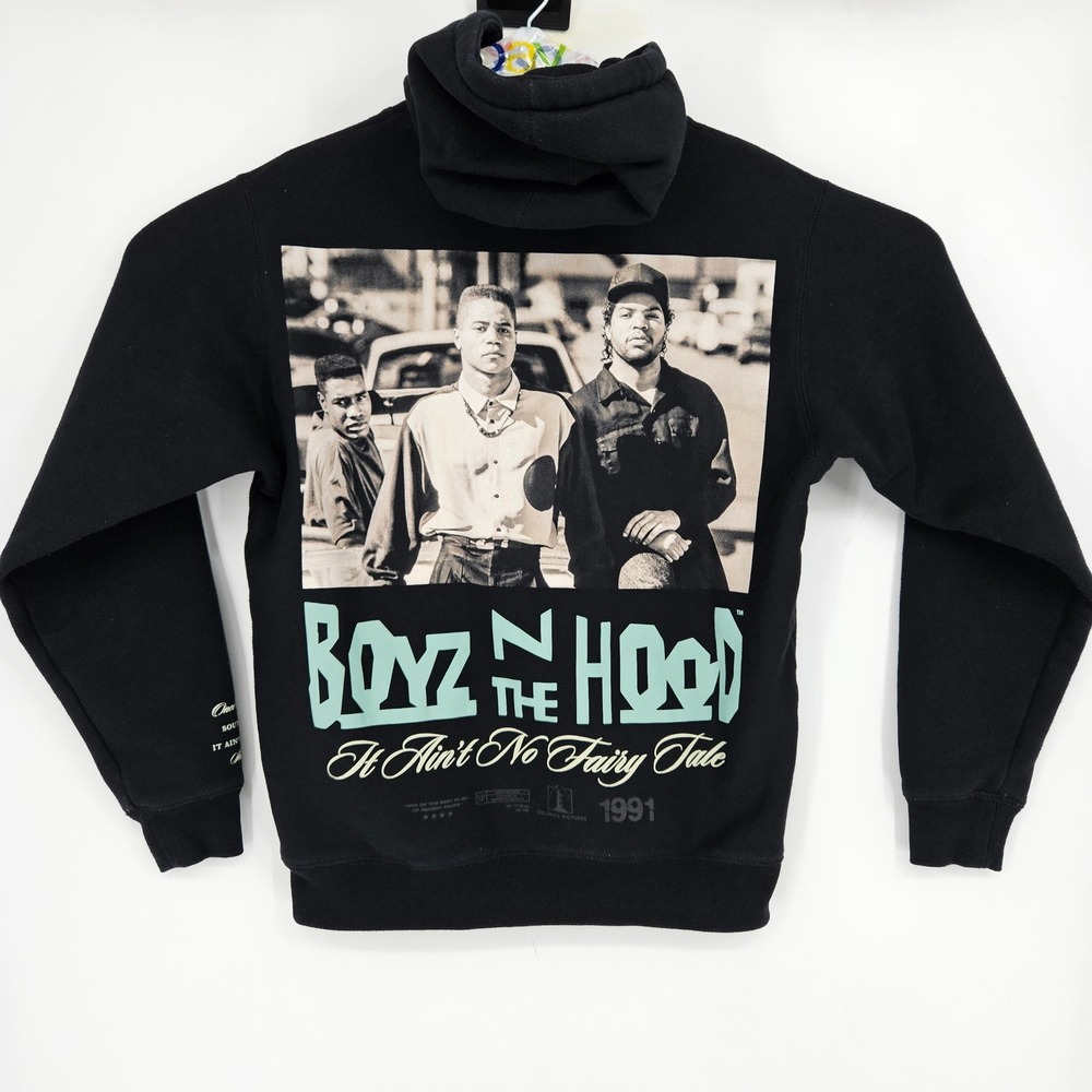 Boyz N The Hood Hoodie Mens Small Shoe Palace Black Pullover Y2K Movie Collab